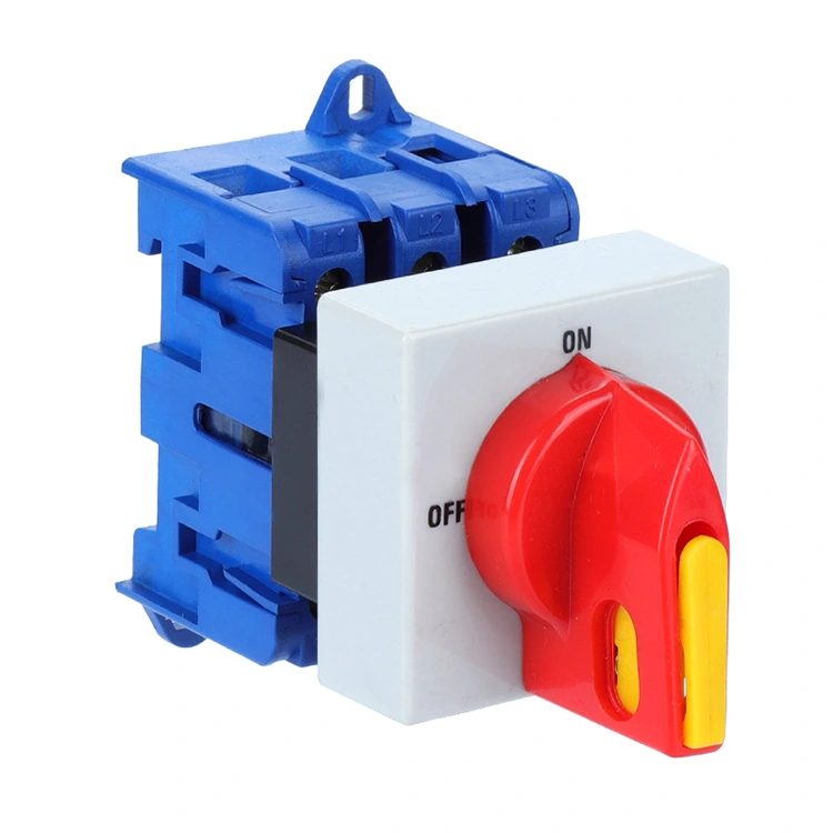 Ручка навесного замка 25А предотвращает случайное срабатывание разъединителя