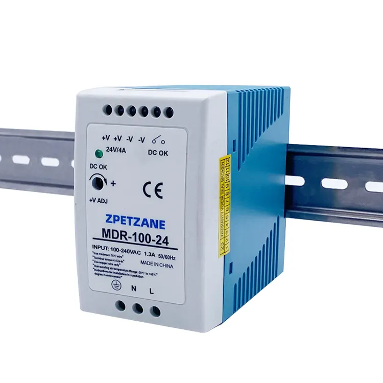 Коммутационный источник питания MDR-100W, монтируемый на DIN-рейку